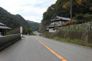 夏子ダムサイトから大瀧寺への遍路道（2016.11）