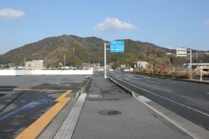 国道56号から松尾峠へ（2018.2)